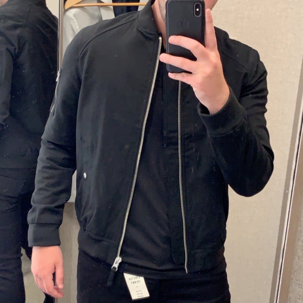 Topman Black Bomber Jacket